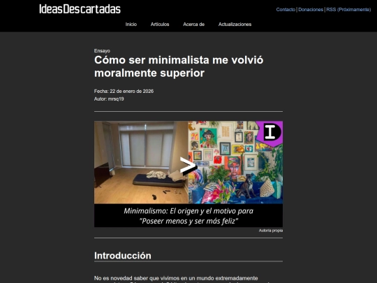 blog/sobreelminimalismo screenshot