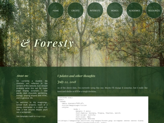 coding/template/design3forest screenshot