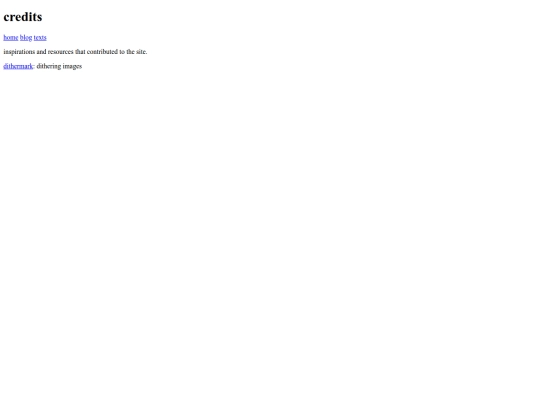 pages/credits screenshot
