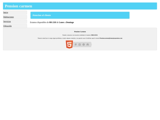 Pension_carmen/atencion_al_cliente screenshot