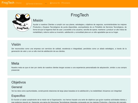 FrogTech/acerca screenshot