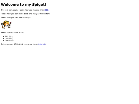 index screenshot