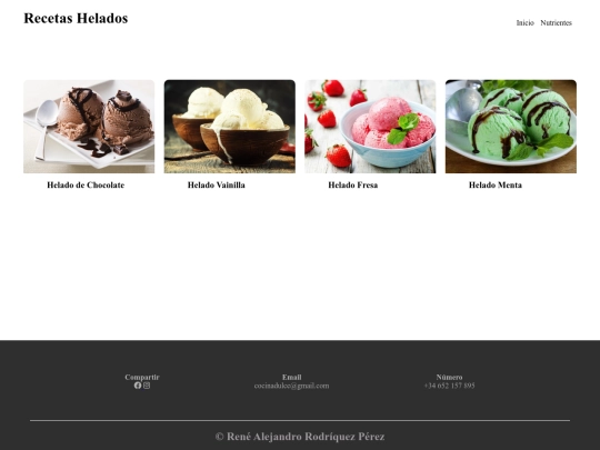 recetasHelado screenshot