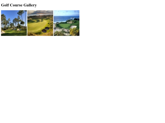 Golf Course Gallery Test Doc screenshot