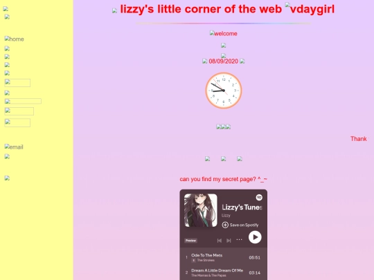 mywebsite screenshot