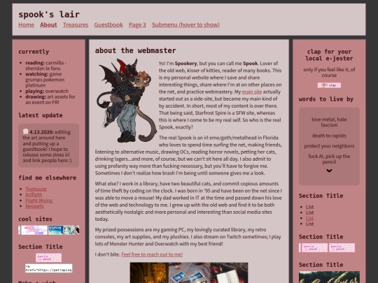aboutme screenshot