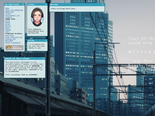 writings screenshot