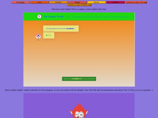 Chatbot screenshot