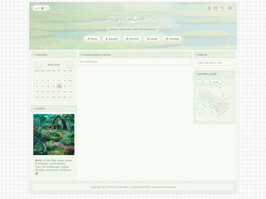 commonplace-entries screenshot