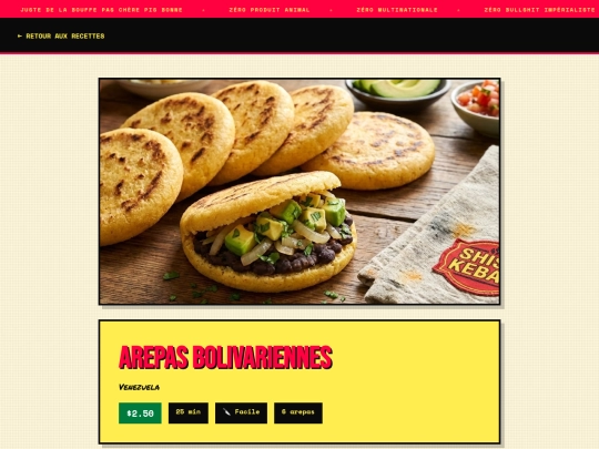 recettes/recette-arepas screenshot