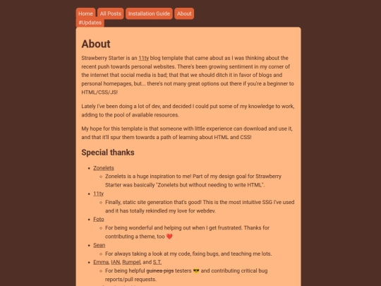 info/about screenshot