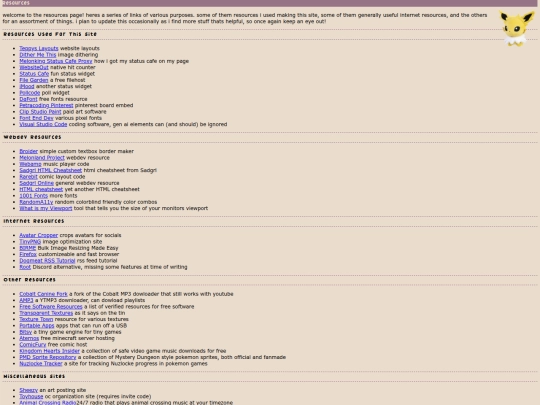 resources screenshot