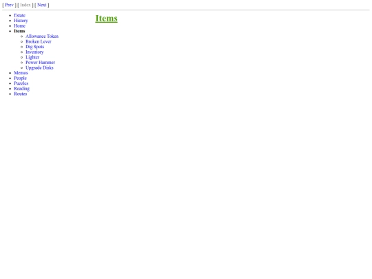 bpnotes/Items screenshot