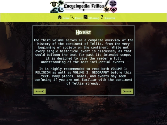 history screenshot