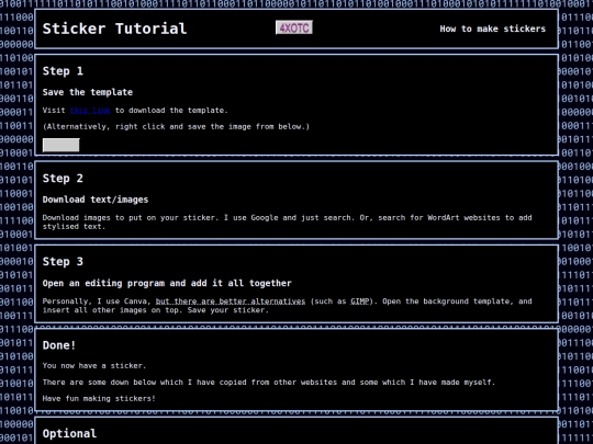stickertutorial screenshot