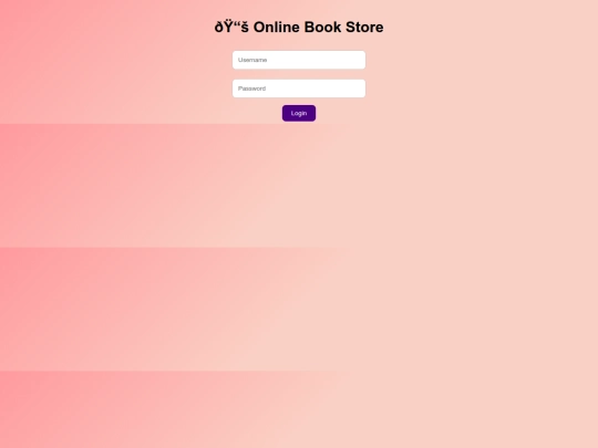 new book store screenshot