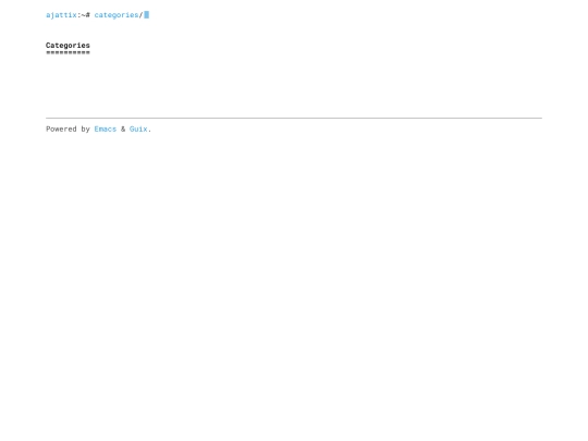 categories screenshot