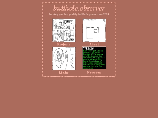 page/butthole screenshot