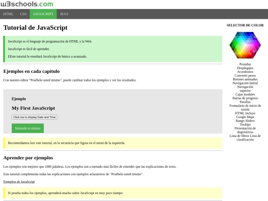 w3s/java screenshot