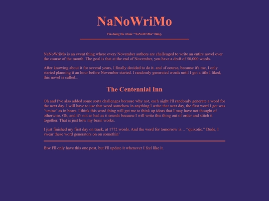 writing/nanowrimo screenshot