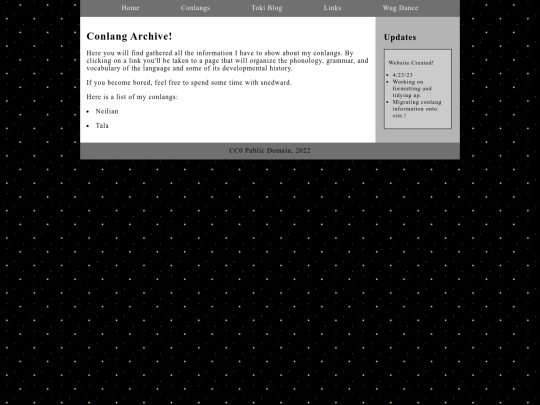 conlangs/conlangs screenshot