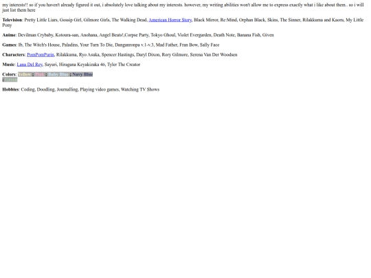aboutmeinterests screenshot