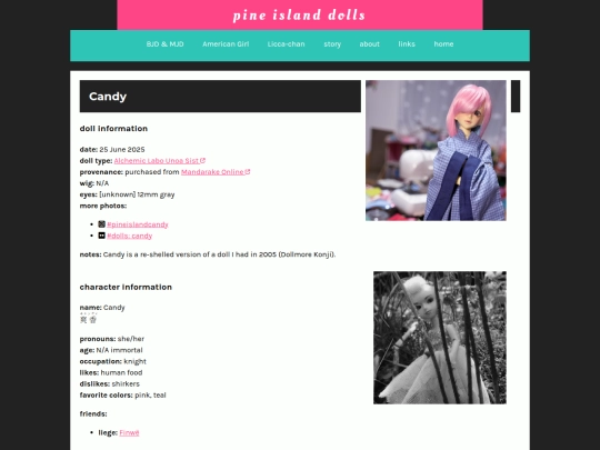 collections/dolls/candy screenshot