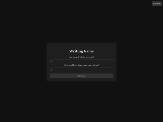 writing-game screenshot