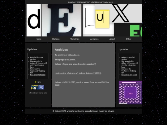 archives screenshot