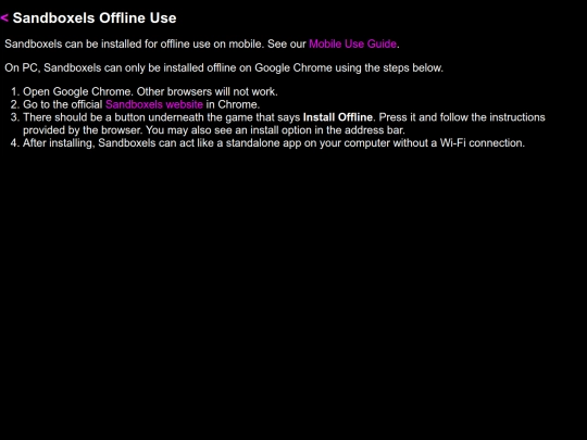 sandbox/offline-use screenshot