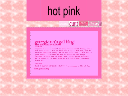 webdiary screenshot