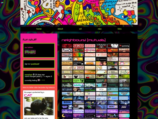 links screenshot