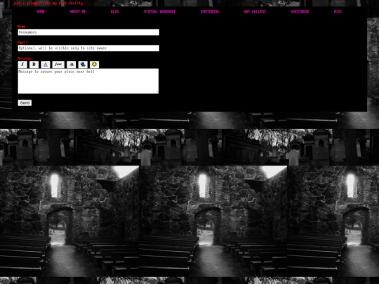 guestbook screenshot