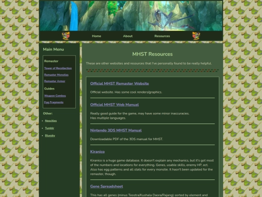 resources screenshot