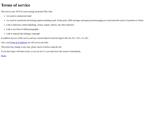terms screenshot