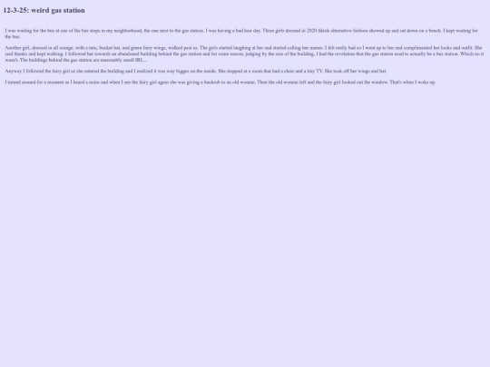 dreamjournal/weirdgas screenshot