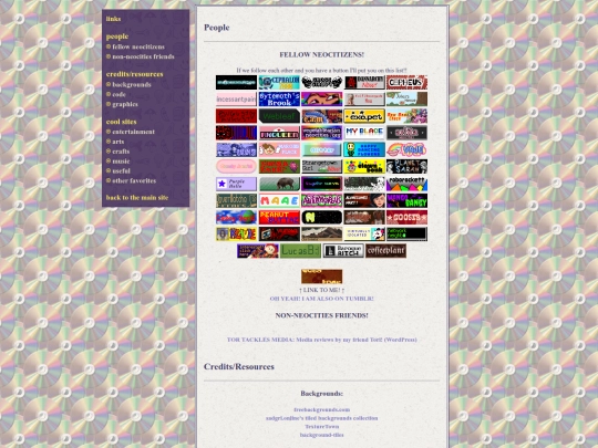 links screenshot