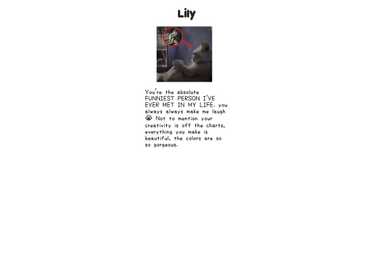friends/lily screenshot