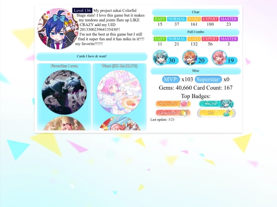 game stats/project_sekai screenshot