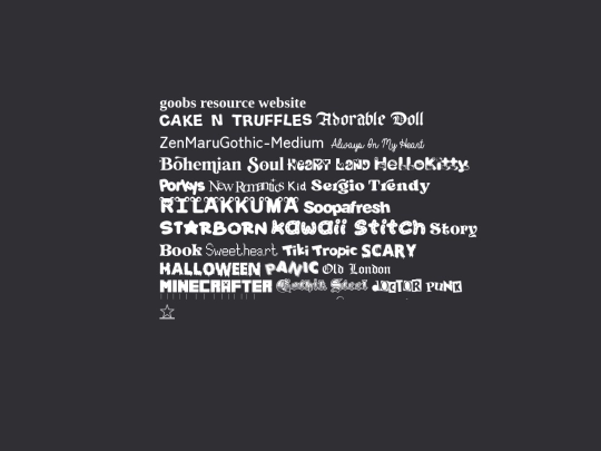 resources/fonts screenshot