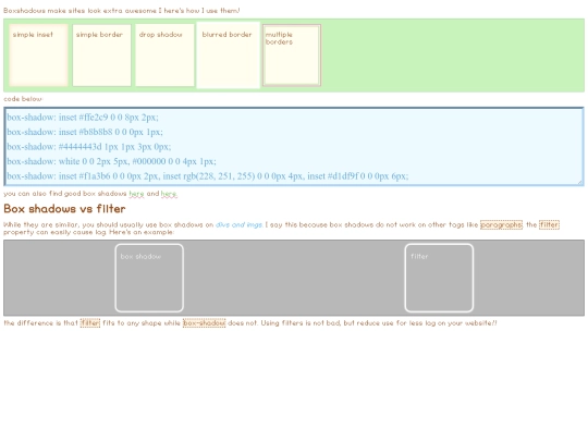 tutorials/tutorials_boxshadows screenshot