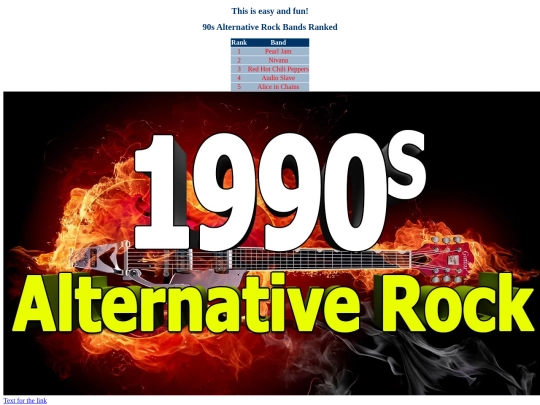 90salternativerock screenshot