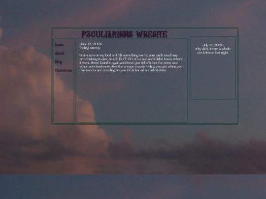 blog screenshot