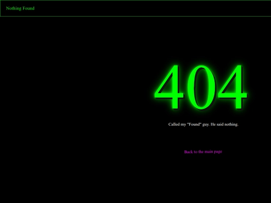 not_found screenshot