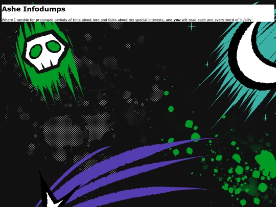 infodumping screenshot