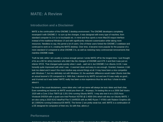 MATE screenshot