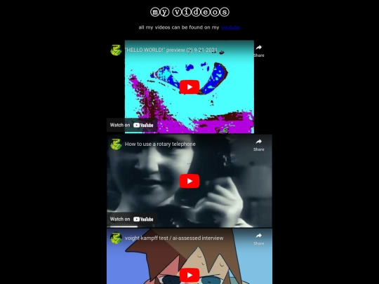 videos screenshot
