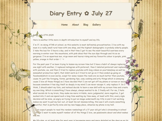 blog screenshot