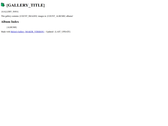 Art Gallery/MelonGallery/templates screenshot