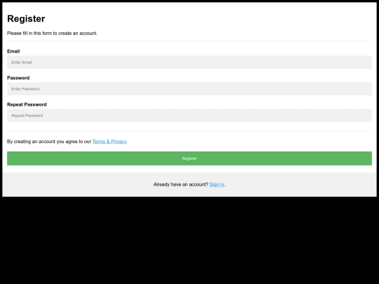 register screenshot